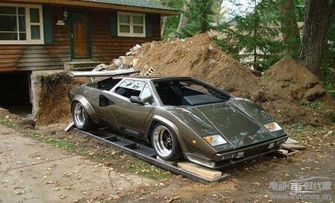 DIY兰博基尼模型_纯手工兰博基尼纸_手工制作兰博基尼