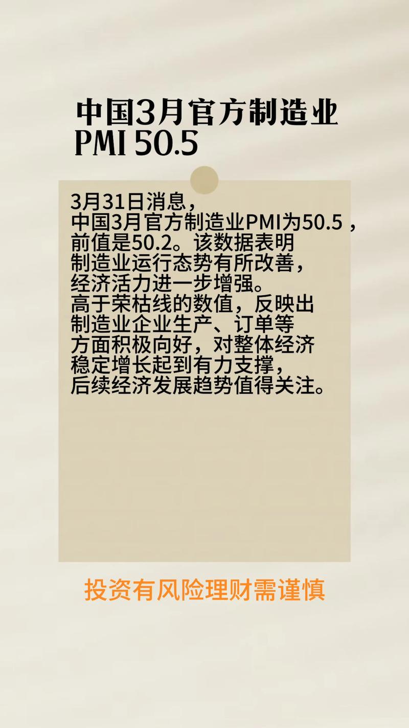 3月制造业PMI升至近一年新高，中国经济总体保持扩张
