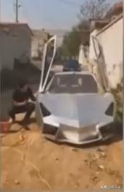 农村小伙自制跑车故事_纯手工兰博基尼_纯手工兰博基尼制作过程